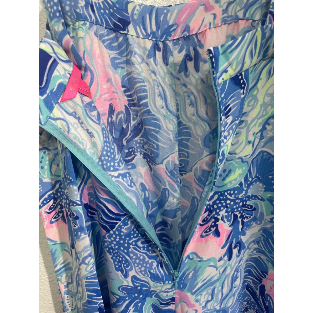 NWOT Lilly Pulitzer Tasely Jumpsuit  Saltwater Blue Shade Seekers Size 6 women's - Picture 8 of 16